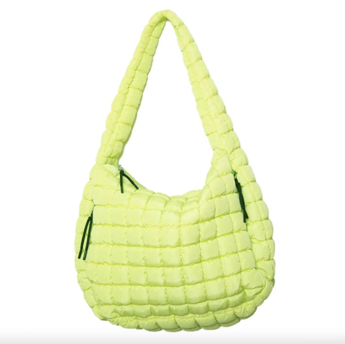 Lime Yellow Oversized Hobo Tote