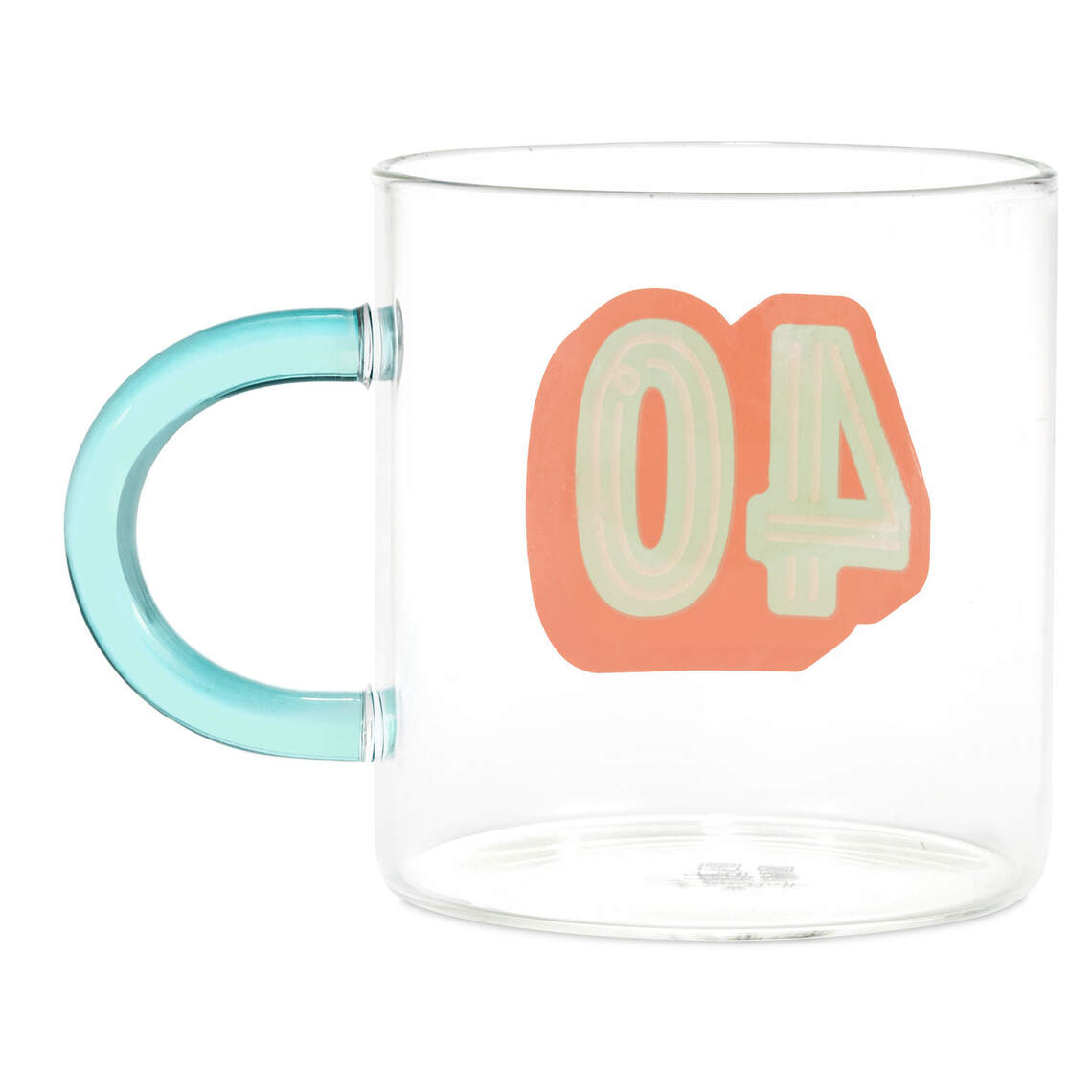 Glass 40th Birthday Mug, 17.5 oz.