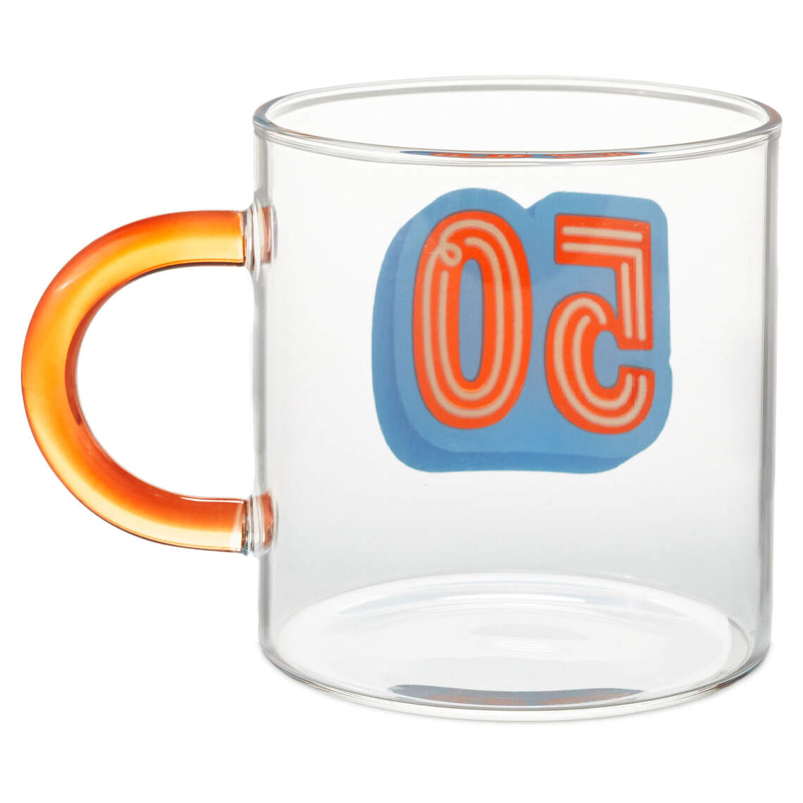 Glass 50th Birthday Mug, 17.5 oz.