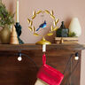 Golden Wreath Metal Ornament and Stocking Hanger