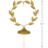 Golden Wreath Metal Ornament and Stocking Hanger