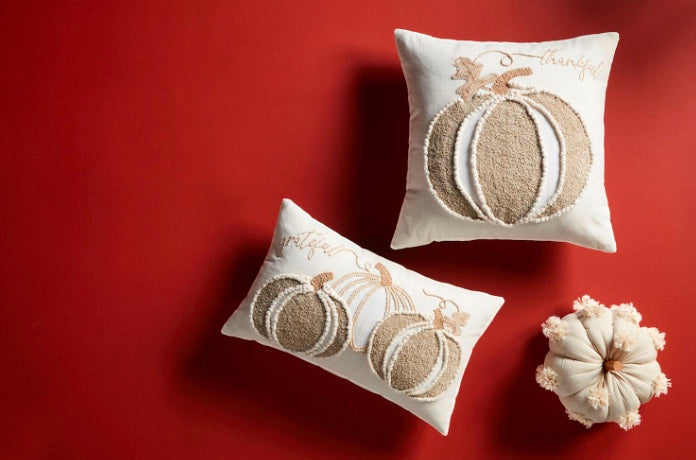 Neutral Pumpkin Pillows