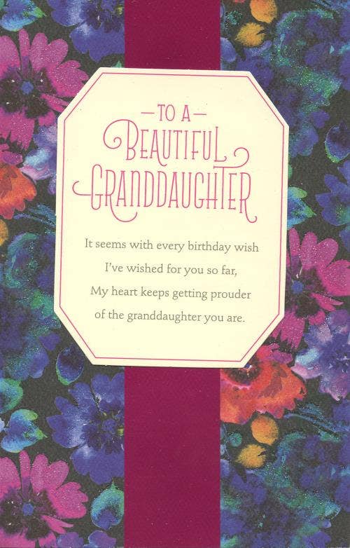 Granddaughter Birthday Card