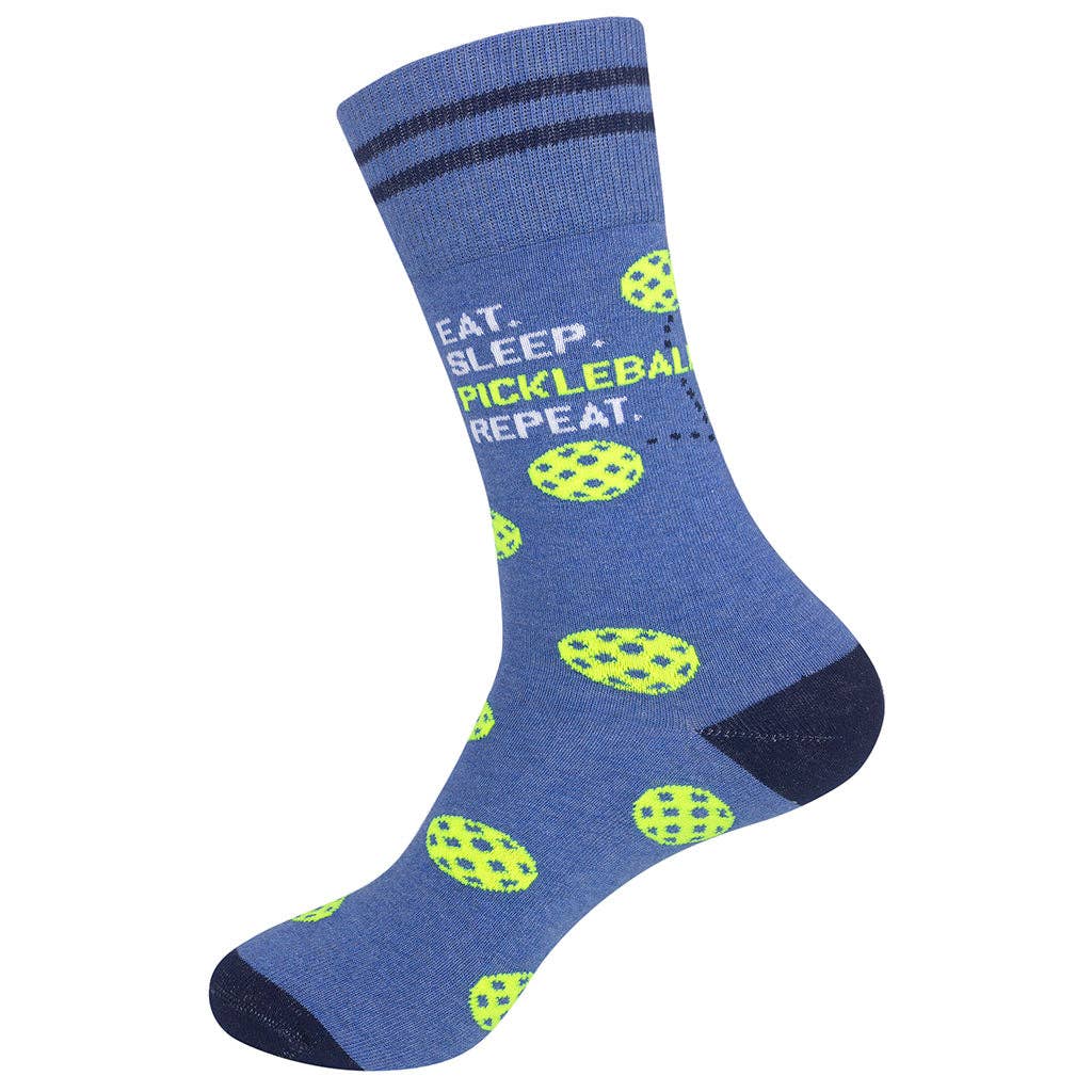 Eat Sleep Pickleball Repeat Socks | Pickleball Gifts