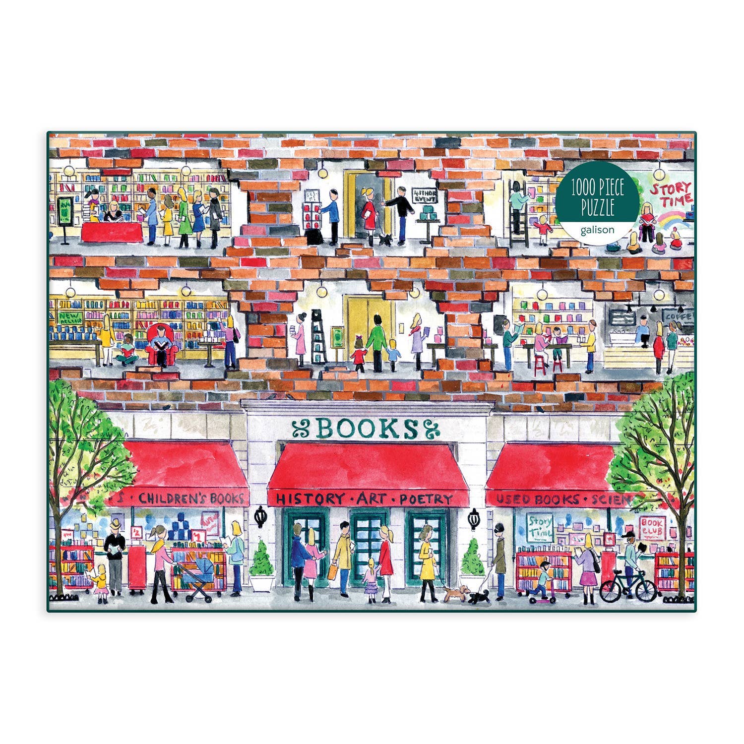 Michael Storrings A Day at the Bookstore 1000 Piece Puzzle