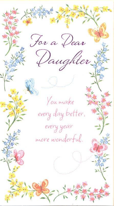 Daughter Birthday Card