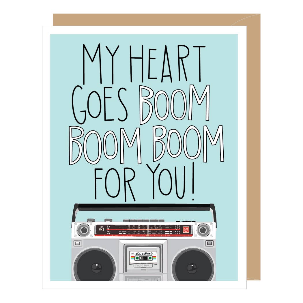 Boombox Anniversary Card