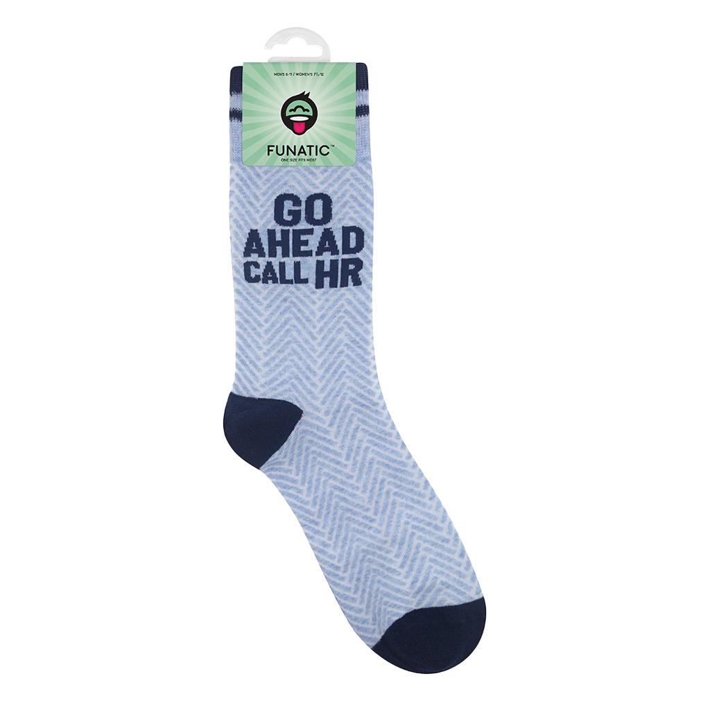 Go Ahead Call HR Socks | Funny Unisex Socks | Fun Socks